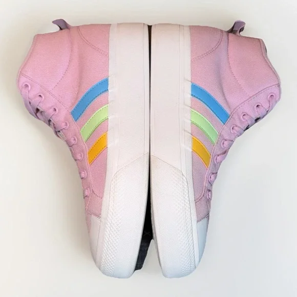 Adidas Bravada 2.0 Platform Mid Sneakers Women's Size 10 Bliss Lilac - Picture 6 of 10